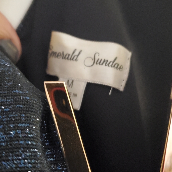 Emerald Sundae Blue Sparkle Bodycon Dress - Picture 5 of 6